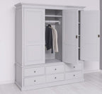Schrank Kleiderschrank 174x197x59 cm Kiefernholz massiv