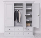 Schrank Kleiderschrank 174x197x59 cm Kiefernholz massiv