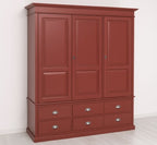 Schrank Kleiderschrank 174x197x59 cm Kiefernholz massiv