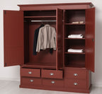 Schrank Kleiderschrank 174x197x59 cm Kiefernholz massiv