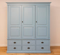Landhaus Schrank Kleiderschrank 174x197x59 cm Kiefernholz massiv