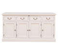 Sideboard Creme Landhausmöbel Kiefernholz Massiv 176x90x50 cm