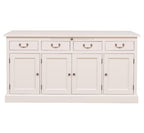 Sideboard Creme Landhausmöbel Kiefernholz Massiv 176x90x50 cm