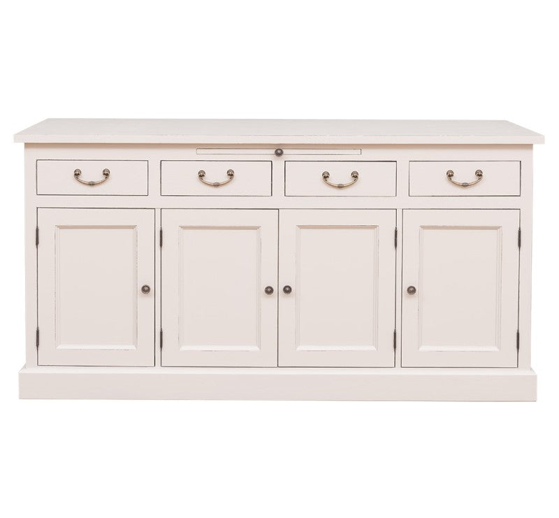 Sideboard Creme Landhausmöbel Kiefernholz Massiv 176x90x50 cm