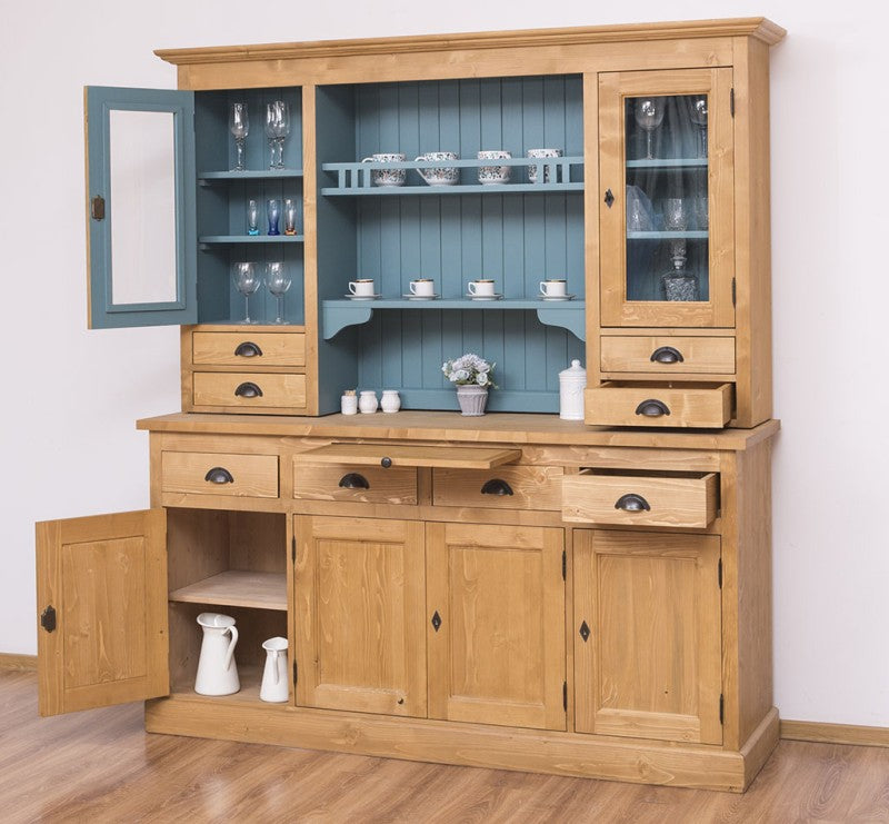 Büffet Natur 180x197x50 cm Kiefernholz massiv