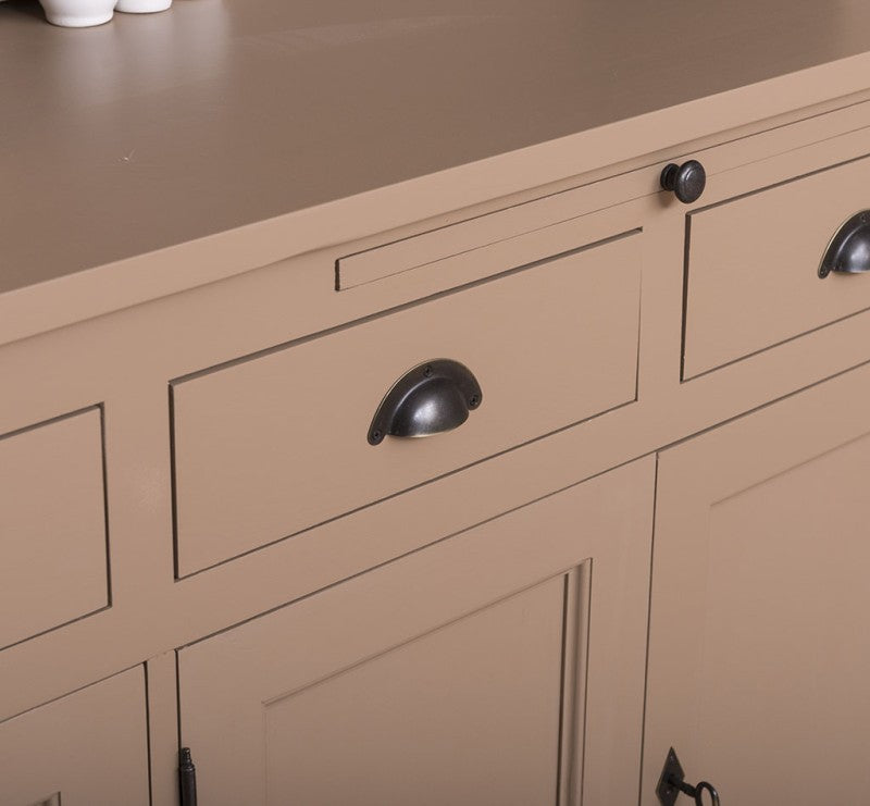 Büffet Braun 180x197x50 cm Kiefernholz massiv