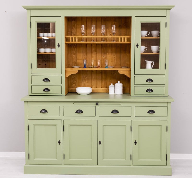Büffet Salbei Grün 180x197x50 cm Kiefernholz massiv