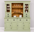 Büffet Salbei Grün 180x197x50 cm Kiefernholz massiv
