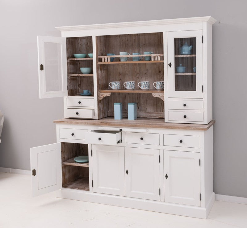 Büffet Weiß 180x197x50 cm Kiefernholz massiv