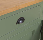 Sideboard Hellgrün Landhausmöbel Kiefernholz Massiv 175x90x50 cm