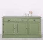 Sideboard Grün Landhausmöbel Kiefernholz Massiv 175x90x50 cm