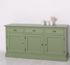 Sideboard Grün Landhausmöbel Kiefernholz Massiv 175x90x50 cm