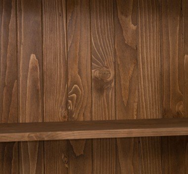 Landhaus Regal Vitrine Schwarz Natur 110x210x40 cm Kiefernholz massiv