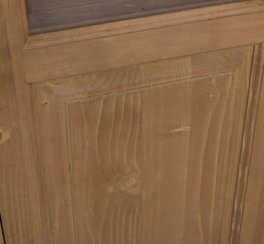 Schrank Regal Vitrine 110x210x40 cm Kiefernholz massiv