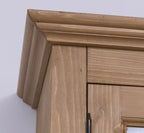 Schrank Regal Vitrine 110x210x40 cm Kiefernholz massiv