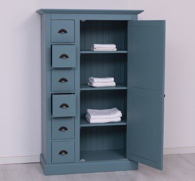 Schrank Kleiderschrank 101x160x49 cm Kiefernholz massiv