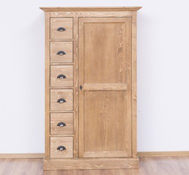 Landhausstil Bücherregal Vitrine 300x228x50 cm Kiefernholz massiv