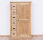Landhausstil Bücherregal Vitrine 300x228x50 cm Kiefernholz massiv
