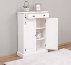 Kommode mit 2 Türen und einer Schublade 85x120x35 cm Kiefernholz massiv