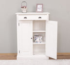 Kommode mit 2 Türen und einer Schublade 85x120x35 cm Kiefernholz massiv