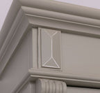Landhaus Schrank Grau Beige 65x197x39 cm Kiefernholz massiv