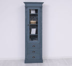 Schrank Regal Vitrine 65x197x39 cm Kiefernholz massiv
