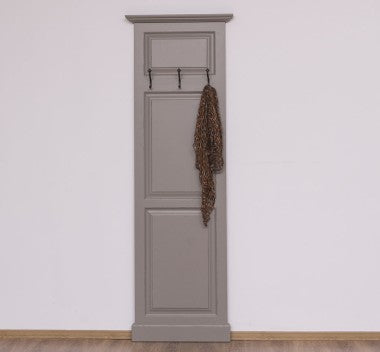 Garderobe mit 3 Harken 65x195x8 cm Kiefernholz massiv