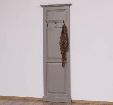 Garderobe mit 3 Harken 65x195x8 cm Kiefernholz massiv