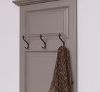 Garderobe mit 3 Harken 65x195x8 cm Kiefernholz massiv