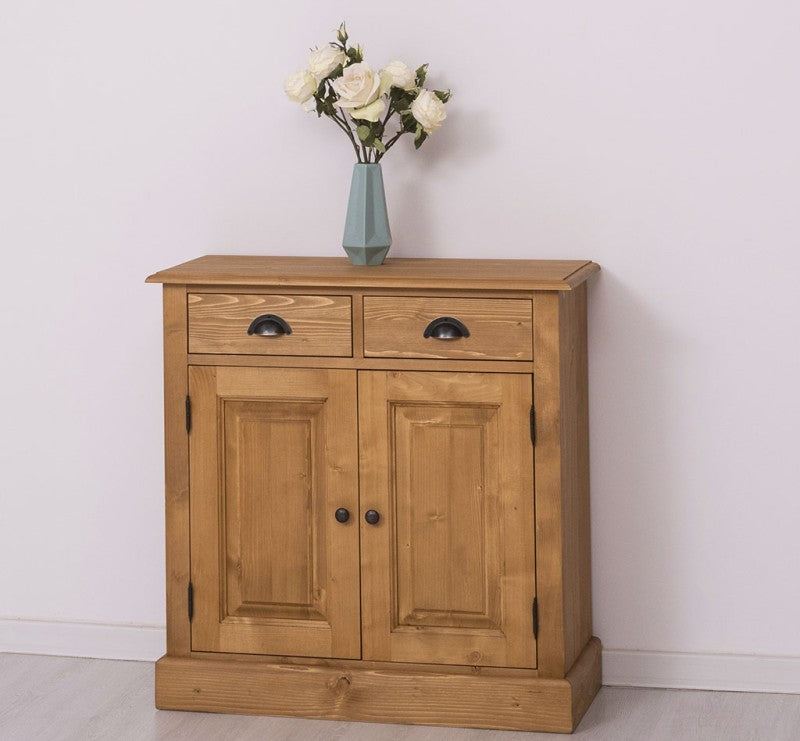 Kommode Natur Landhausmöbel Kiefernholz Massiv 85x85x35 cm