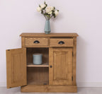 Kommode Natur Landhausmöbel Kiefernholz Massiv 85x85x35 cm