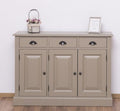 Sideboard Landhausmöbel Sand Beige 120x85x35 cm Kiefernholz massiv