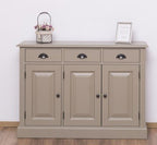 Sideboard Landhausmöbel Sand Beige 120x85x35 cm Kiefernholz massiv