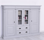 Büffet 180x140x39 cm Kiefernholz massiv mit 4 Türen und 2 Schubladen