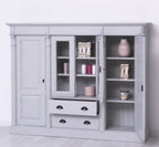 Büffet 180x140x39 cm Kiefernholz massiv mit 4 Türen und 2 Schubladen