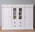 Landhausmöbel Büffet Weiß 180x140x39 cm Kiefernholz massiv