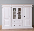 Landhausmöbel Büffet Weiß 180x140x39 cm Kiefernholz massiv