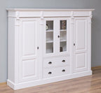 Landhausmöbel Büffet Weiß 180x140x39 cm Kiefernholz massiv