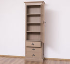 Landhausstil Schrank Sand Beige 75x220x40 cm Kiefernholz massiv