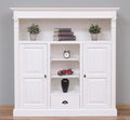 Landhaus Büffet Weiß 160x160x39 cm Kiefernholz massiv