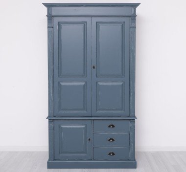 Schrank Kleiderschrank 121x210x59 cm Kiefernholz massiv