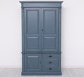 Schrank Kleiderschrank 121x210x59 cm Kiefernholz massiv
