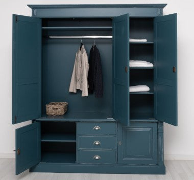 Schrank Kleiderschrank 176x210x59 cm Kiefernholz massiv
