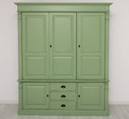 Landhaus Schrank Kleiderschrank 176x210x59 cm Kiefernholz massiv