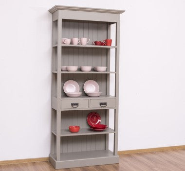 Landhausstil Bücherregal Kiefernholz Massiv 91x197x39 cm