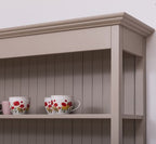 Landhaus Bücherregal Grau Beige Kiefernholz Massiv 141x197x39 cm