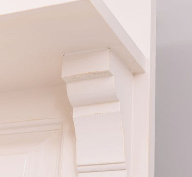 Landhausmöbel Garderobe Weiß 80x210x41 cm Kiefernholz massiv