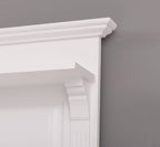 Landhaus Garderobe Weiß 80x210x41 cm Kiefernholz massiv