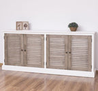 Sideboard Shabby Chic mit 4 Türen 209x90x37 cm Kiefernholz massiv