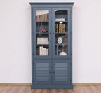Schrank Regal Vitrine 110x210x39 cm Kiefernholz massiv
